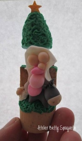 mini presepio em biscuit